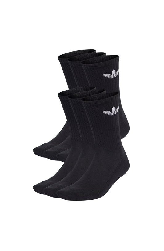 Meias Adidas Trefoil 6 Pares Preto