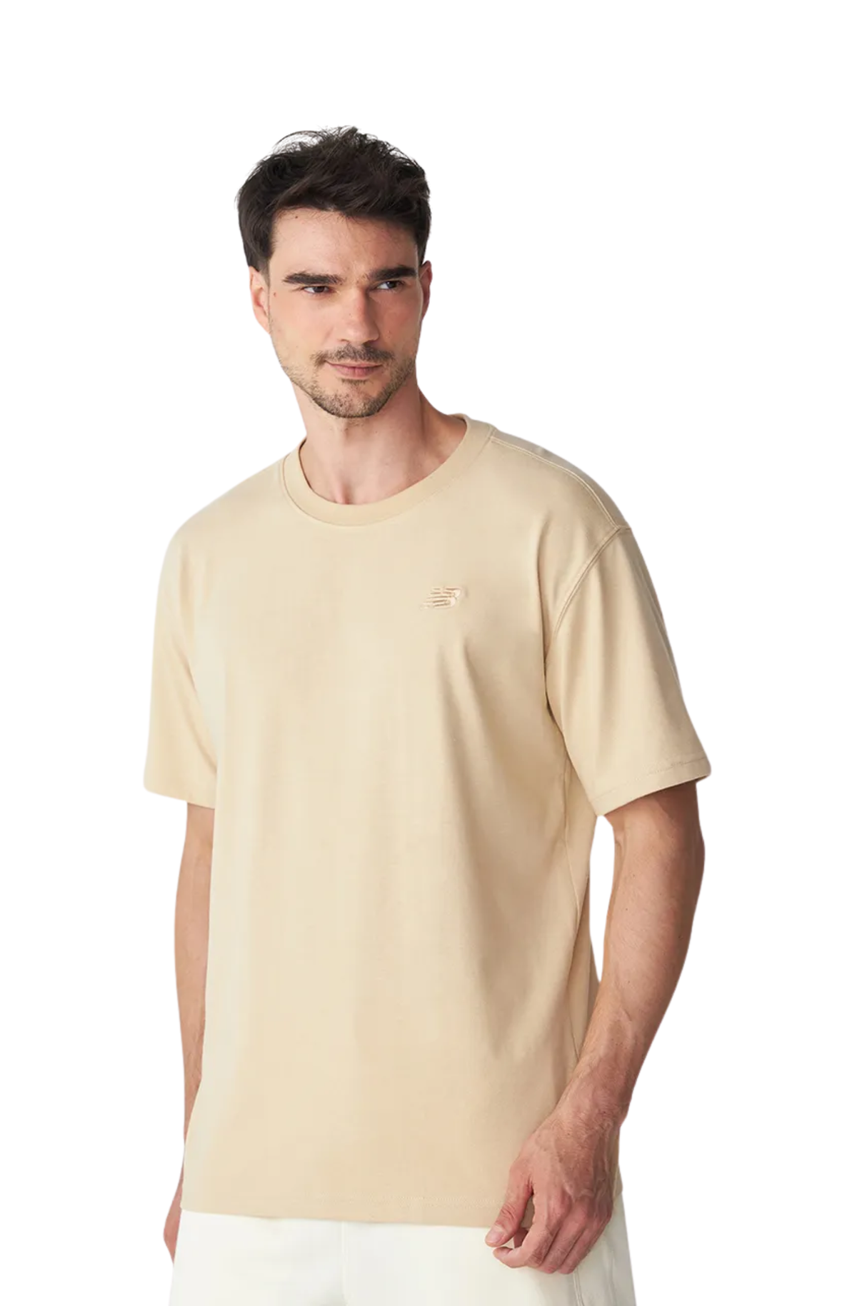 Camiseta New Balance Small Logo Bege