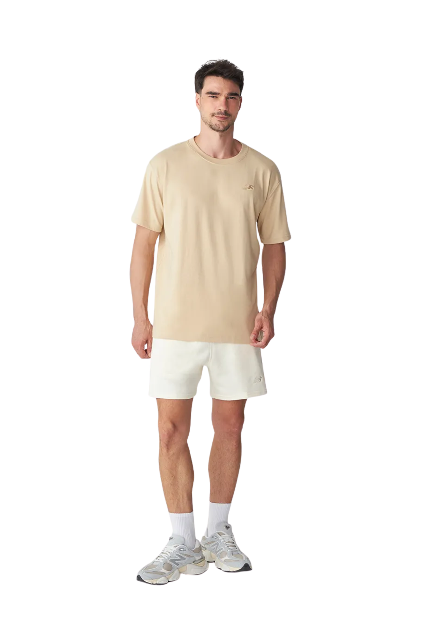Camiseta New Balance Small Logo Bege
