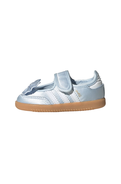 Tênis Adidas Disney Samba Jane Infantil Azul/Branco IH1760