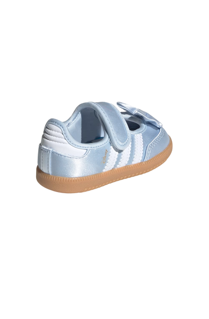 Tênis Adidas Disney Samba Jane Infantil Azul/Branco IH1760