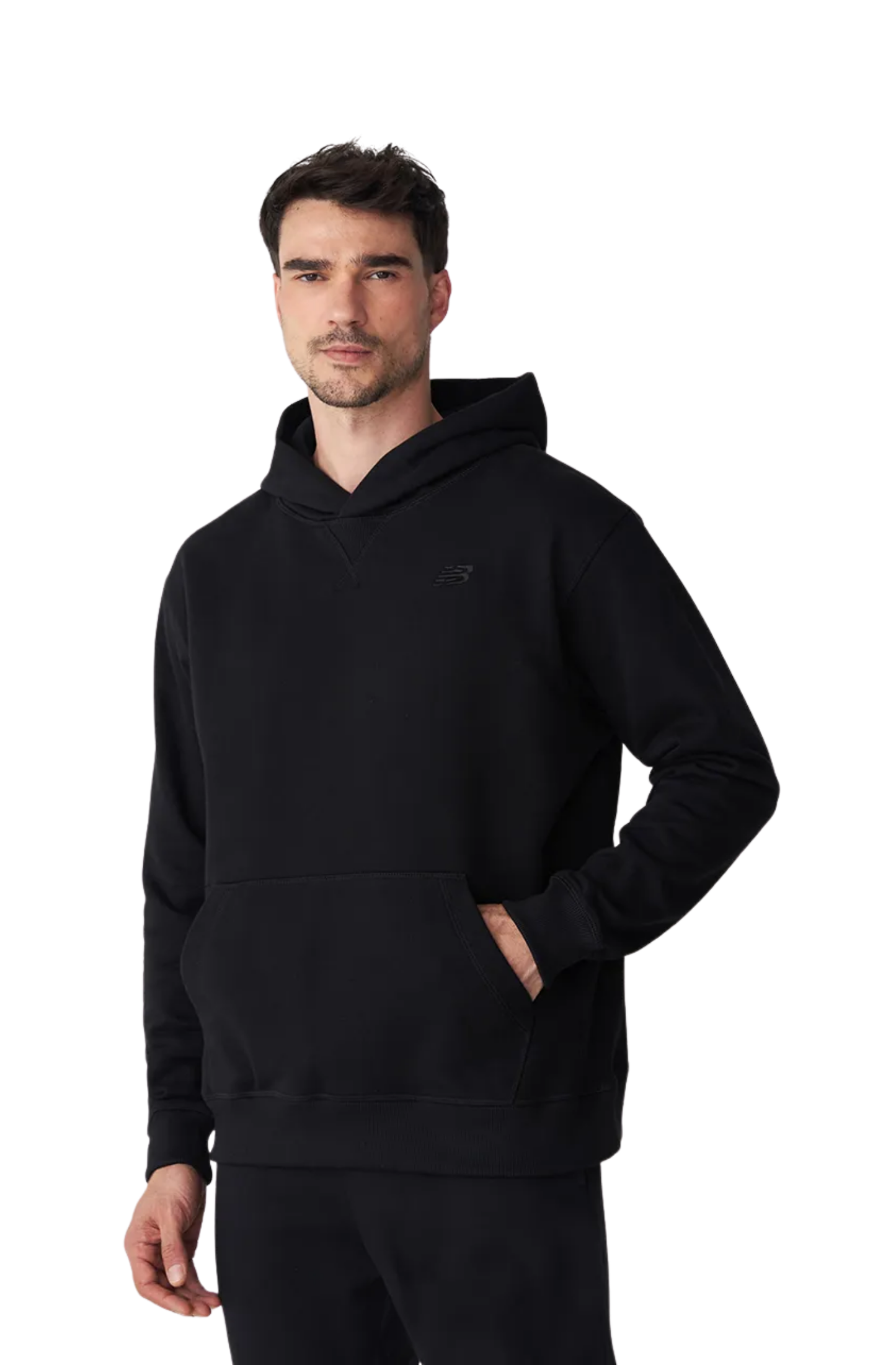 Moletom New Balance Athletics Small Logo Masculino Preto/Preto