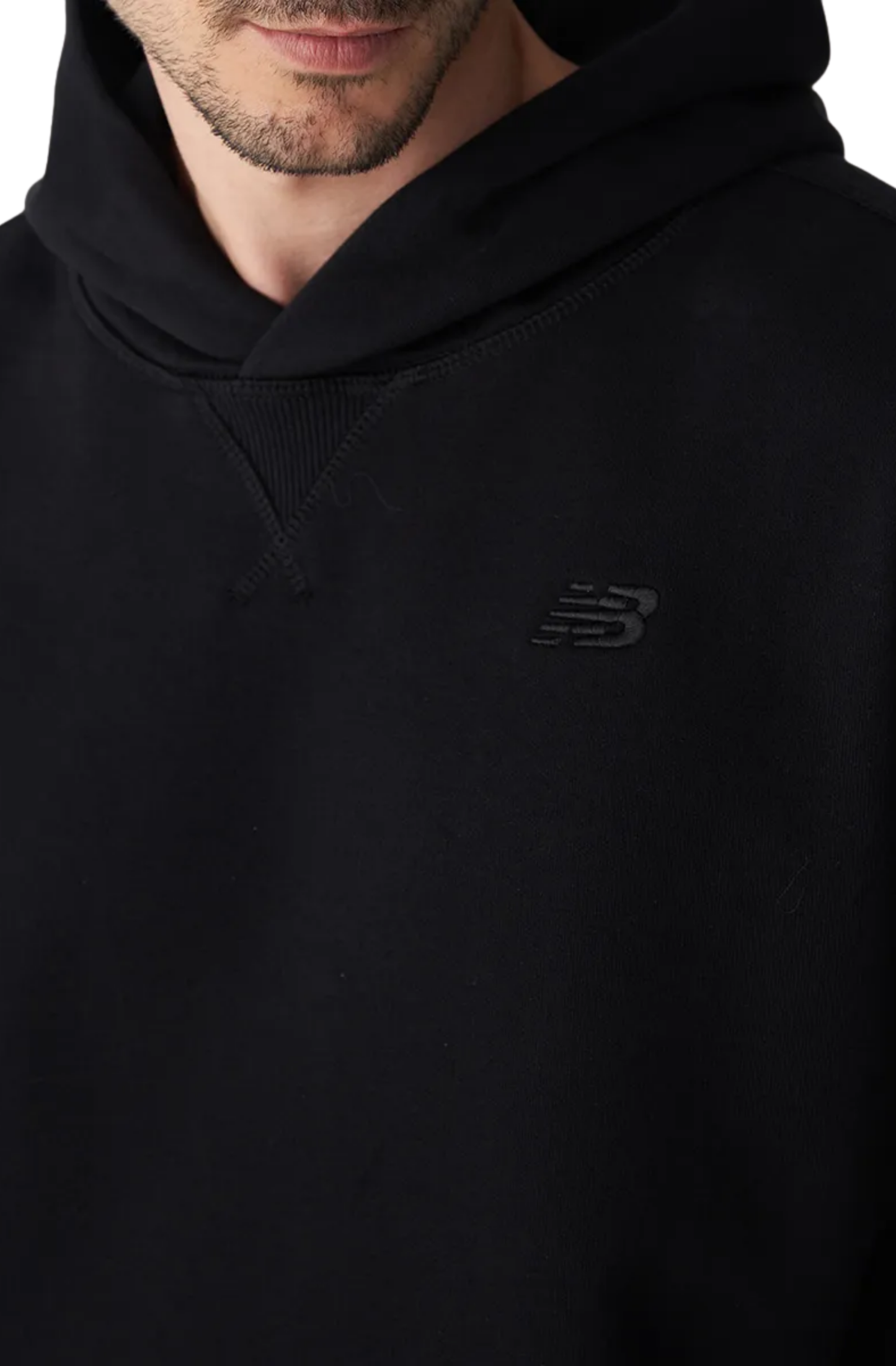 Moletom New Balance Athletics Small Logo Masculino Preto/Preto