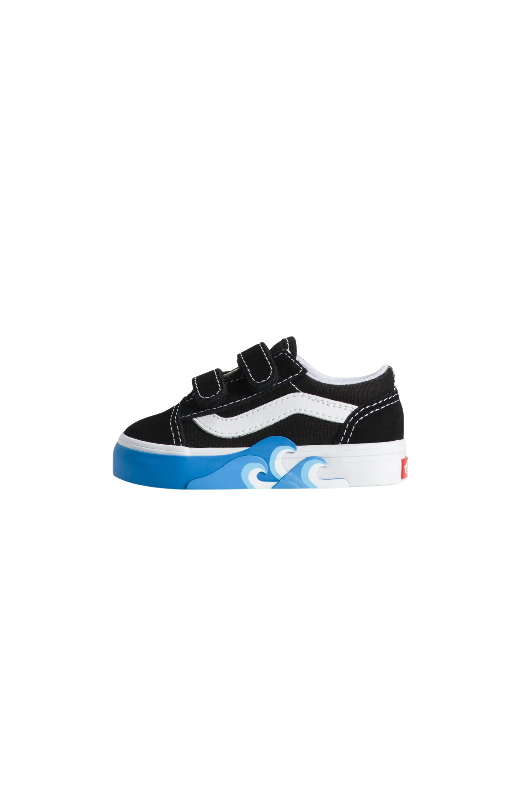 Tênis Vans Old Skool Velcro Infantil Preto/Branco VN000EESFW0