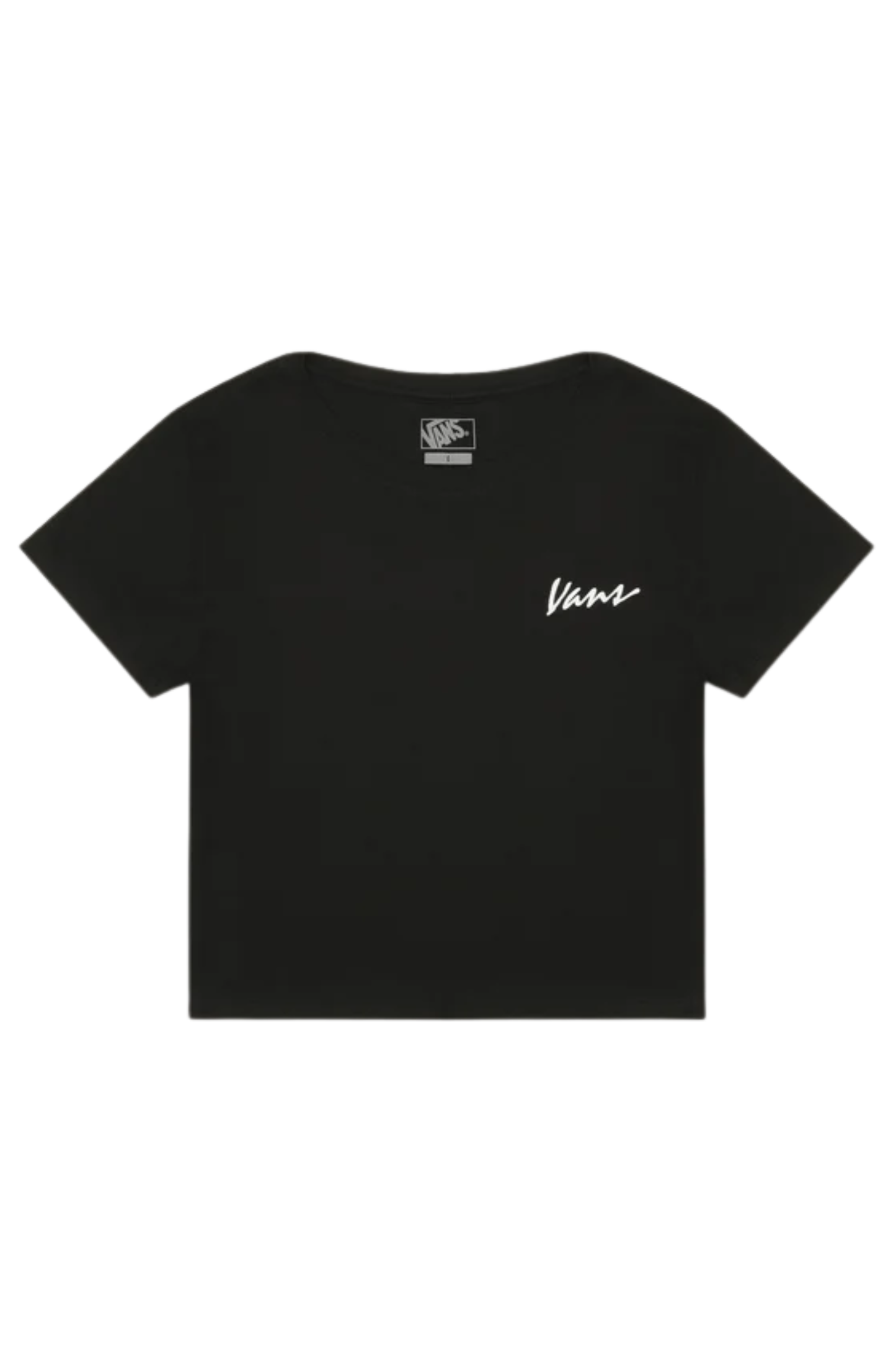 Camiseta Vans Cropped Classic Script Preto