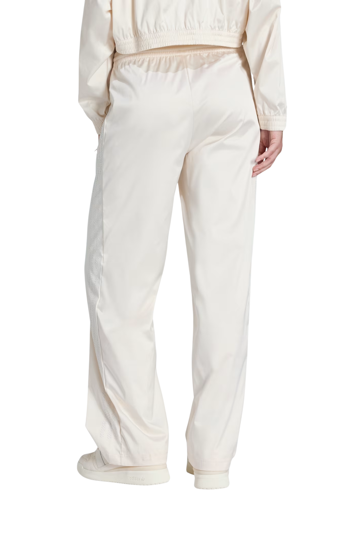 Calça Adidas Pearl Firebird Loose Track Pants Off-White