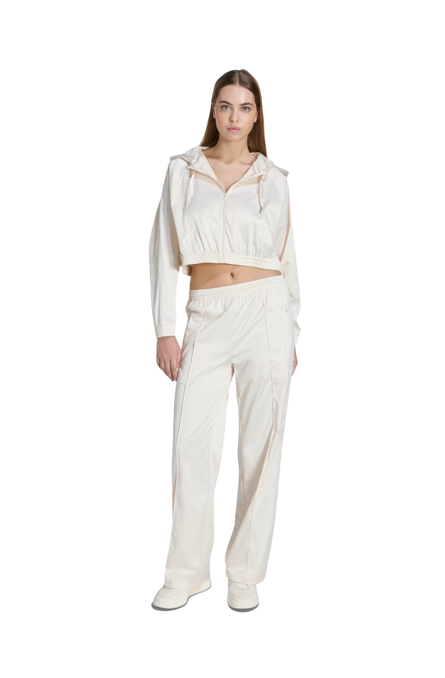 Calça Adidas Pearl Firebird Loose Track Pants Off-White