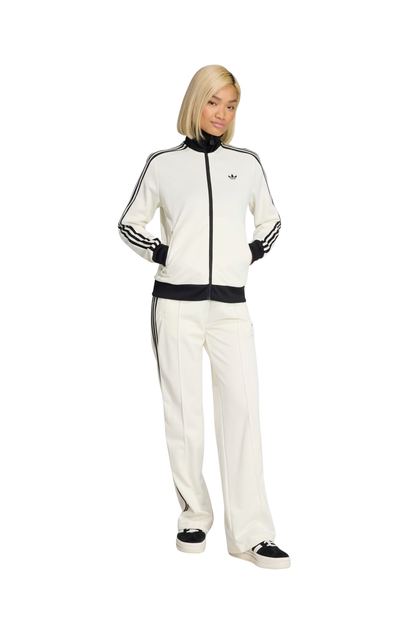 Jaqueta Adidas Classic Track Top Off-White/Preto