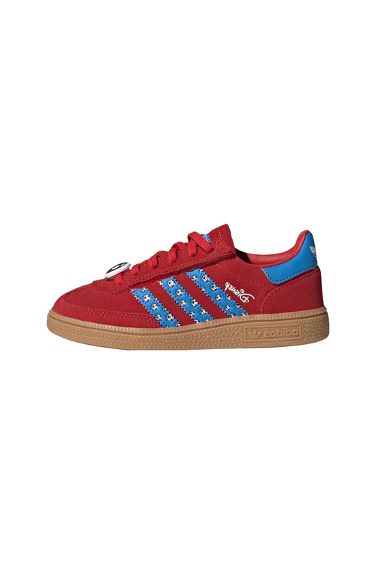 Tênis Adidas Handball Spezial x Disney Goofy Comfort Closure Elastic Lace Infantil Vermelho/Azul IH1742