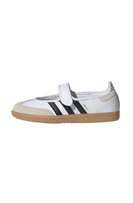 Tênis Adidas Samba Jane Branco/Preto JR1402