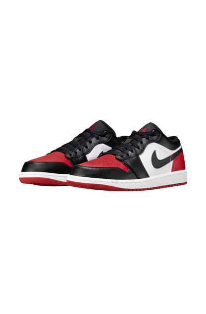 Tênis Nike Air Jordan 1 Low Preto/Branco/Vermelho 553558-161