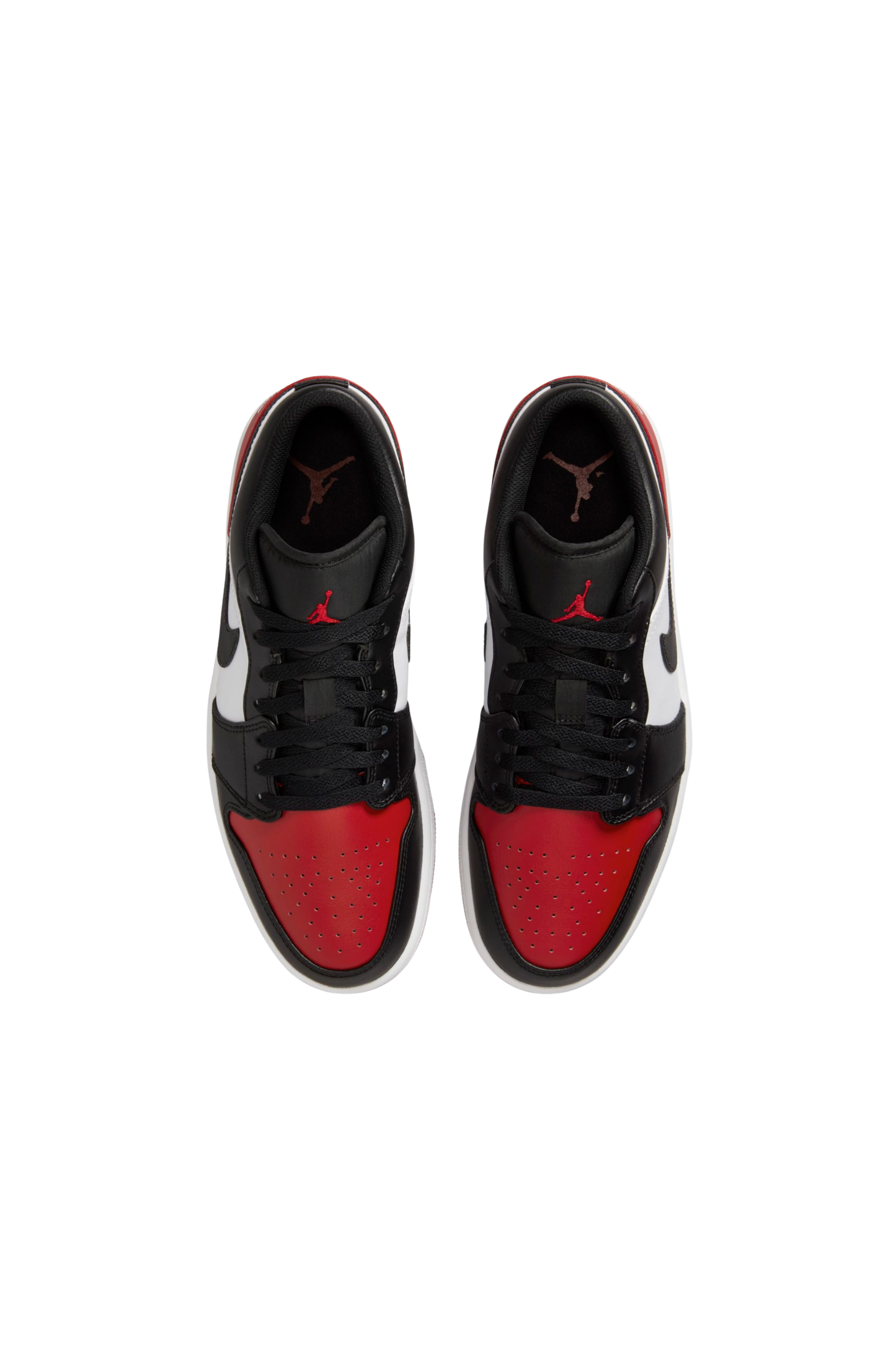 Tênis Nike Air Jordan 1 Low Preto/Branco/Vermelho 553558-161