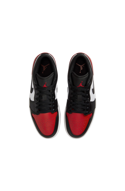 Tênis Nike Air Jordan 1 Low Preto/Branco/Vermelho 553558-161