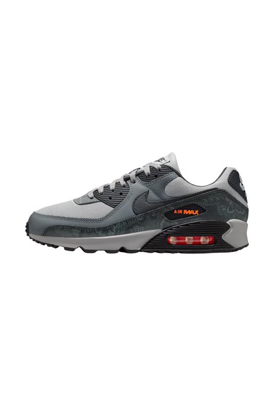 Tênis Nike Air Max 90 Premium Hyper Crimson and Black Cinza/Preto IQ0172-900