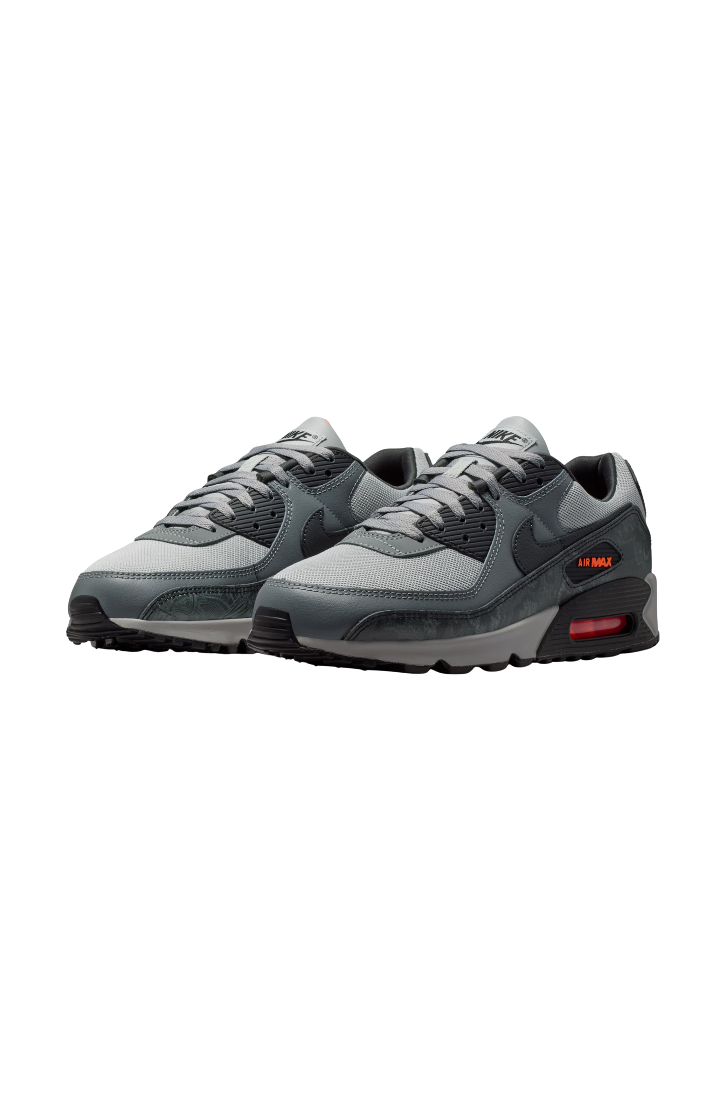 Tênis Nike Air Max 90 Premium Hyper Crimson and Black Cinza/Preto IQ0172-900