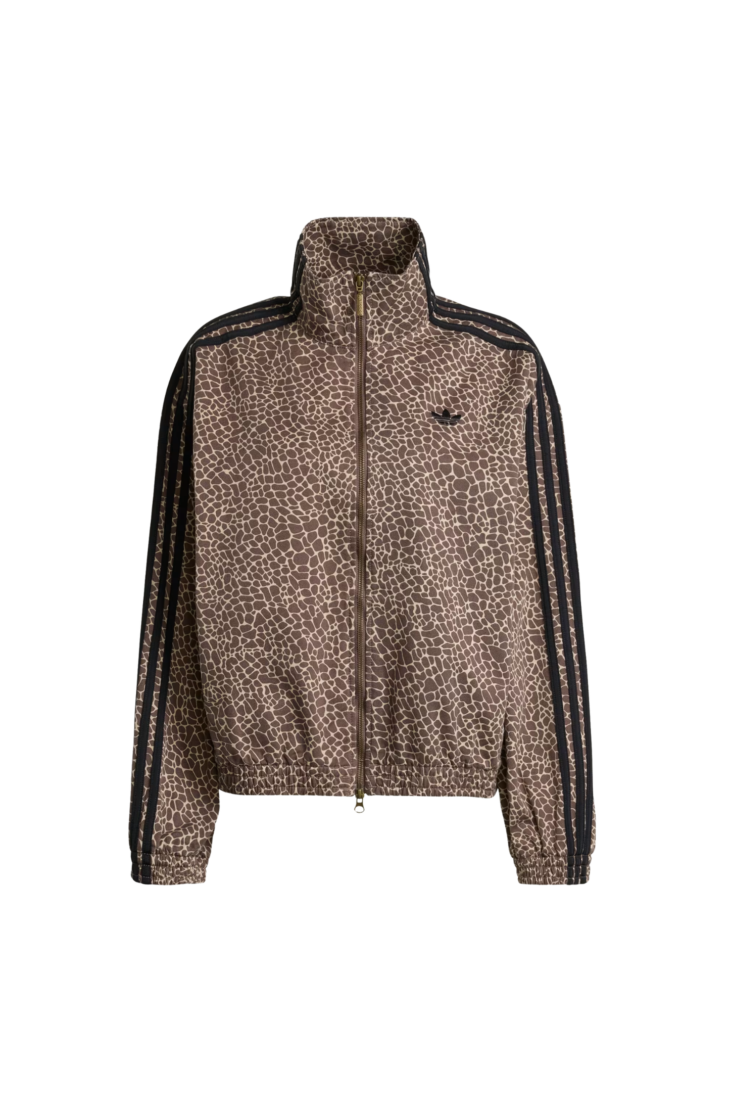 Jaqueta Adidas Jeans Oversized Firebird AOP Marrom/Preto