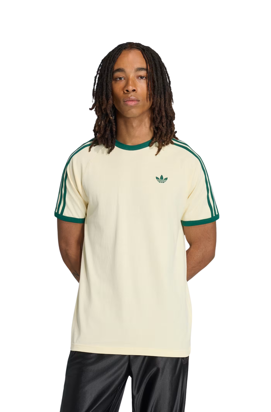 Camiseta Adidas Classic Adicolor 3-stripes Bege/Verde