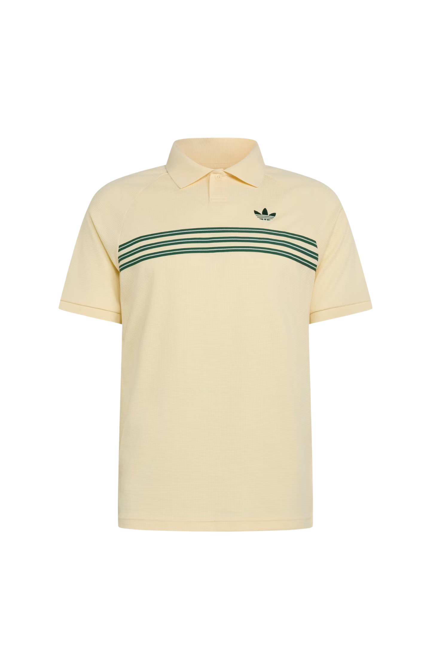 Camisa Adidas Polo Chest Stripes Originals Bege/Verde
