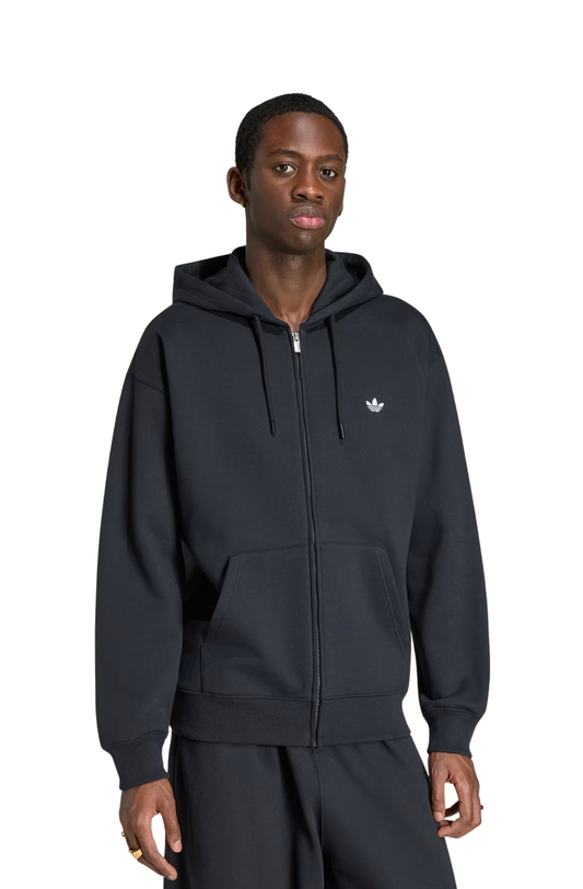 Moletom Adidas Trefoil Essentials Full Zip Hoodie Preto