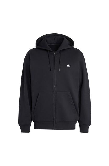 Moletom Adidas Trefoil Essentials Full Zip Hoodie Preto