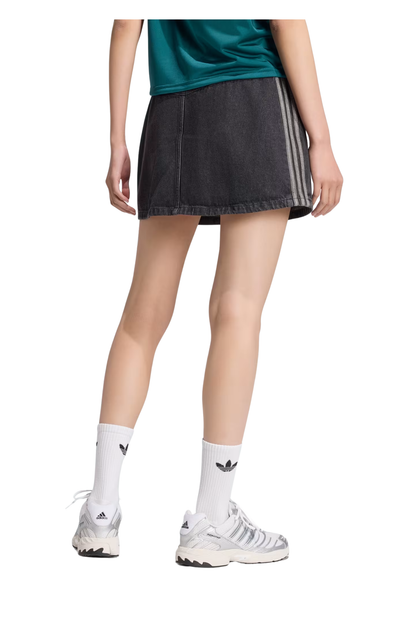 Saia Adidas Jeans Adicolor Preto