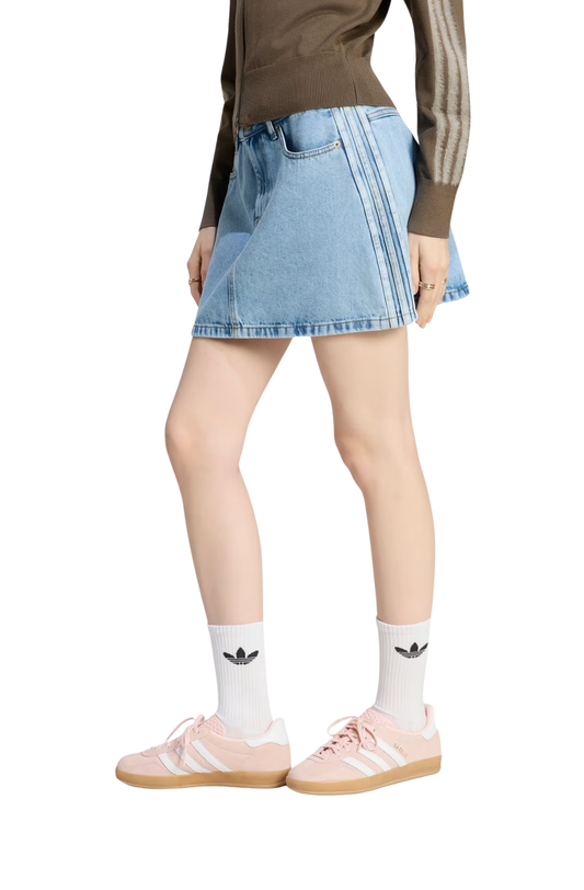 Saia Adidas Jeans Adicolor Azul Claro
