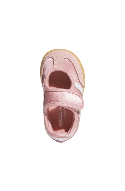 Tênis Adidas Samba Jane Infantil Rosa/Branco KJ9992
