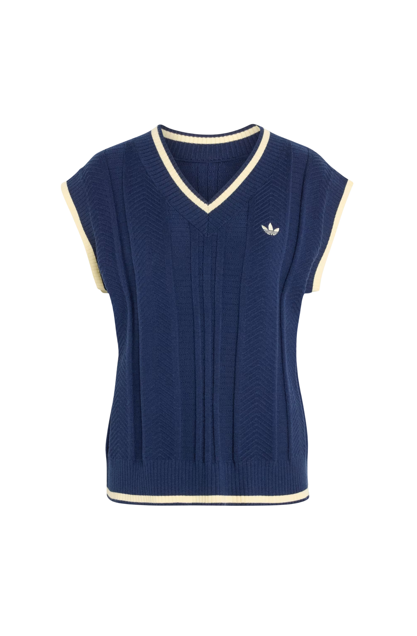Colete Adidas Cable Knit Azul Marinho