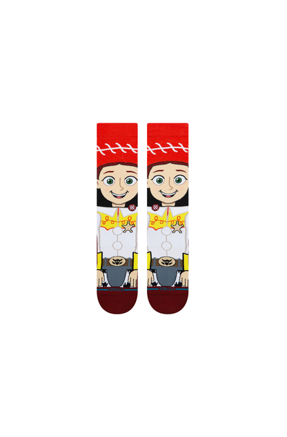Meias Stance Jessie Crew Vermelho
