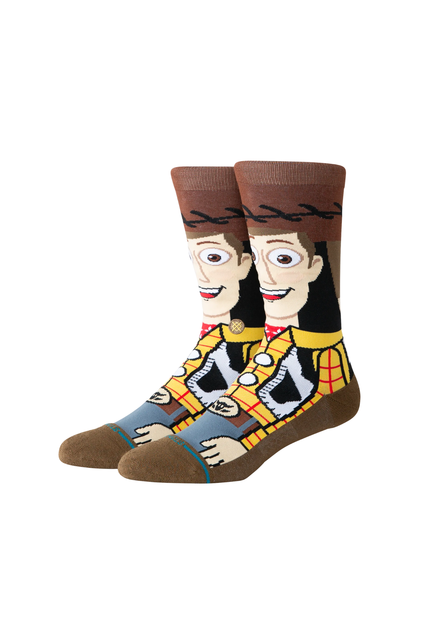 Meias Stance Woody Crew Marrom