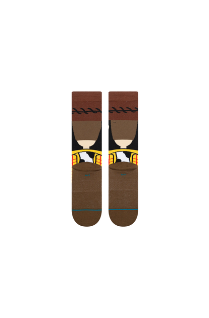 Meias Stance Woody Crew Marrom
