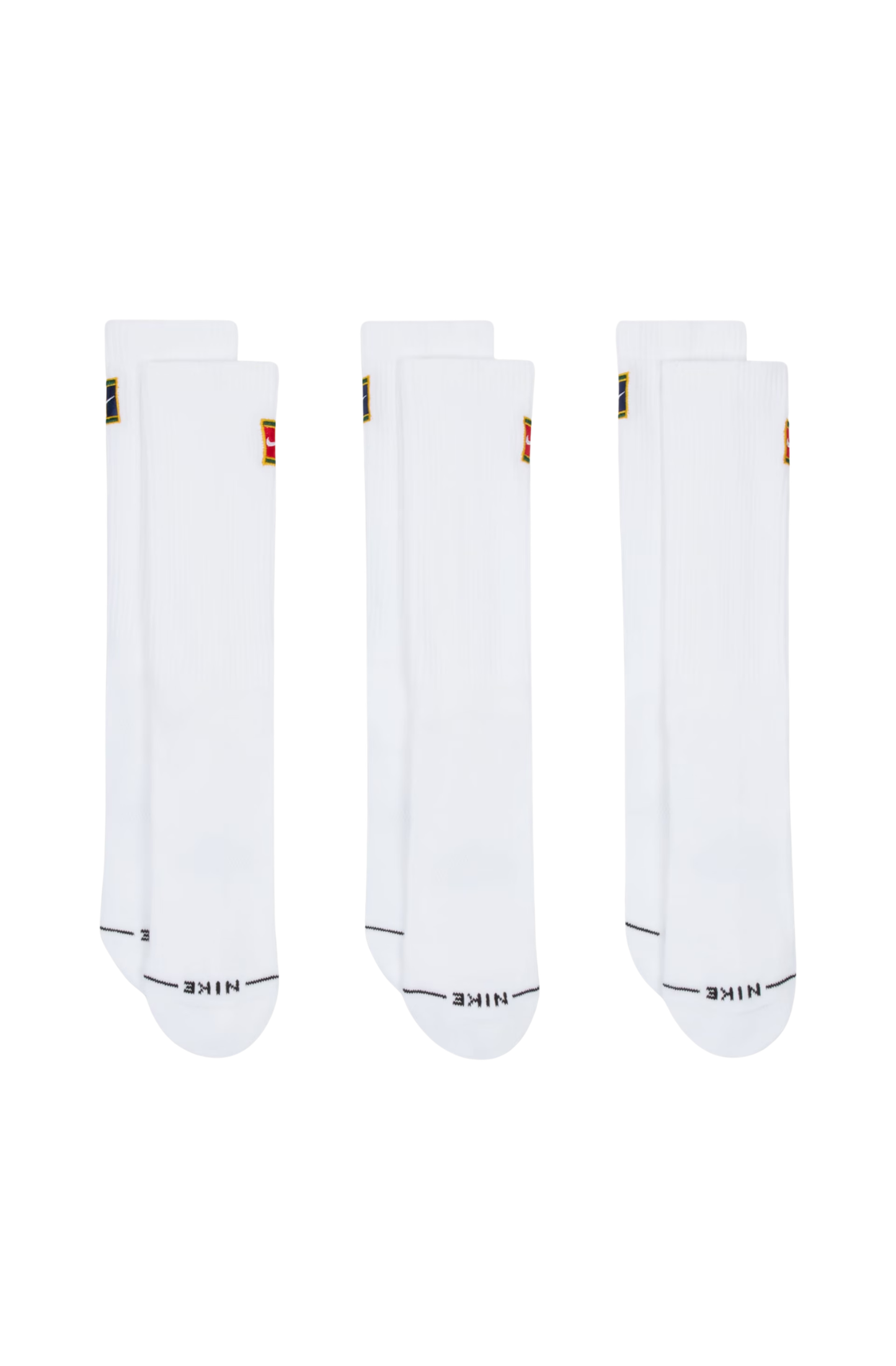 Meia Nike Everyday Elevate Tennis 3 Pares Unissex Branco