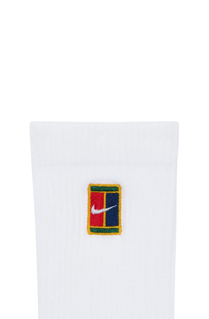 Meia Nike Everyday Elevate Tennis 3 Pares Unissex Branco