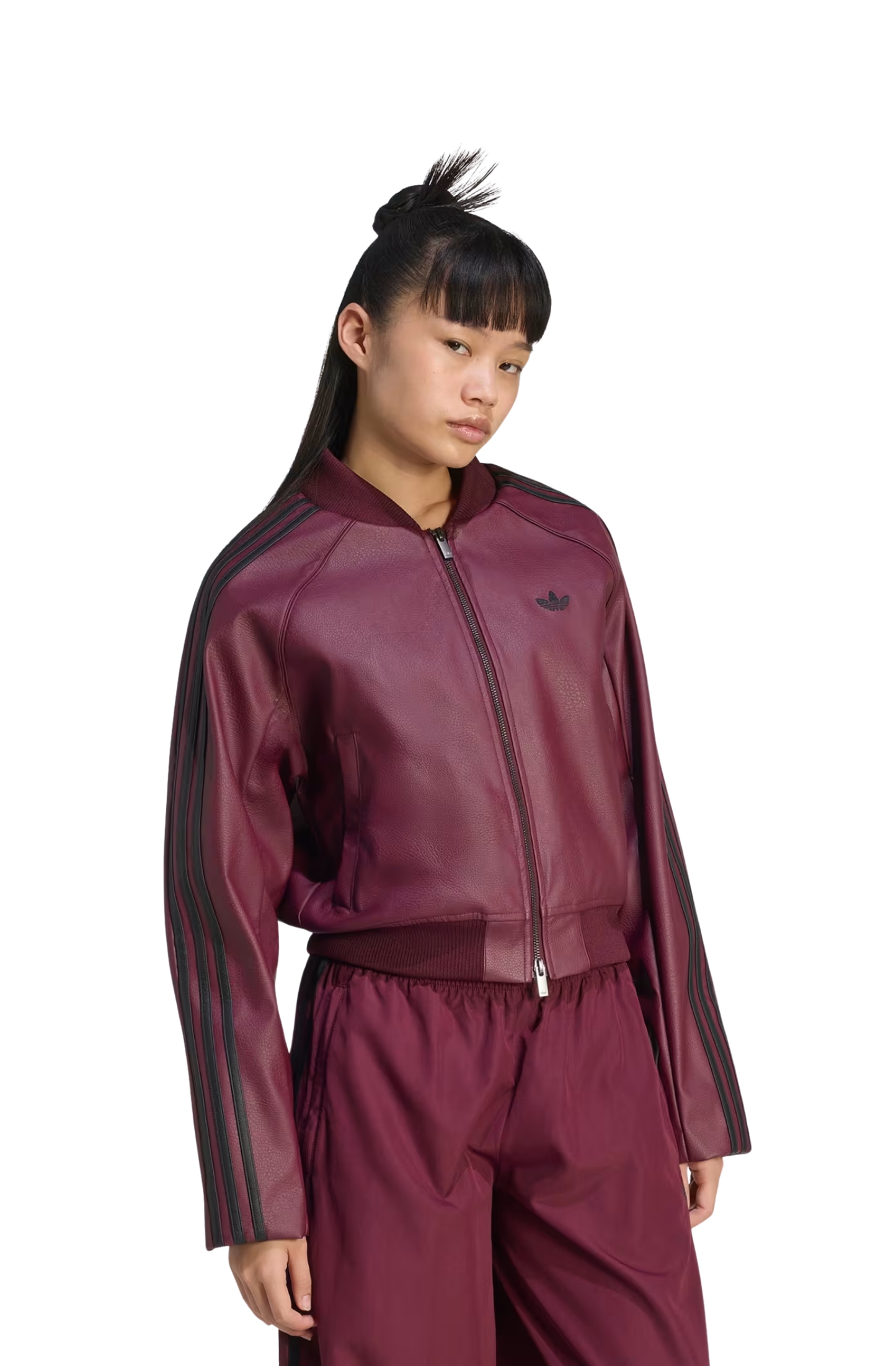 Jaqueta Adidas Pleather SST Bordô/Preto