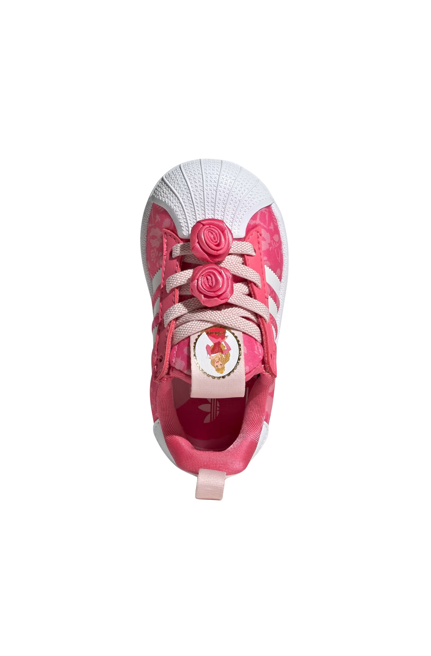 Tênis Adidas Superstar Quickon x Disney Princess Infantil Rosa/Branco KJ7491