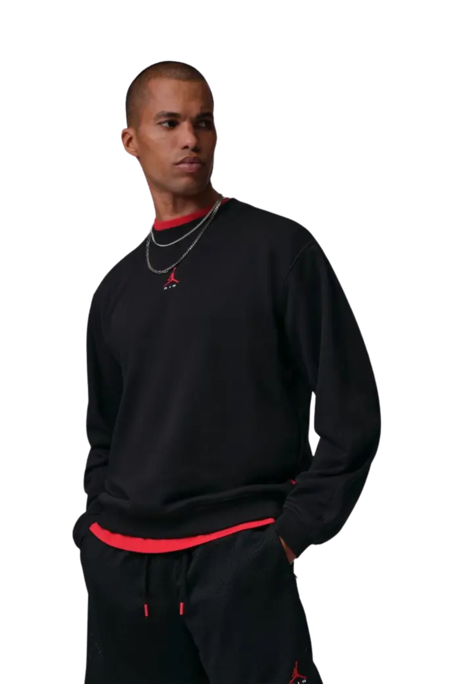Blusão Jordan Brooklin ST Crew Masculino Preto