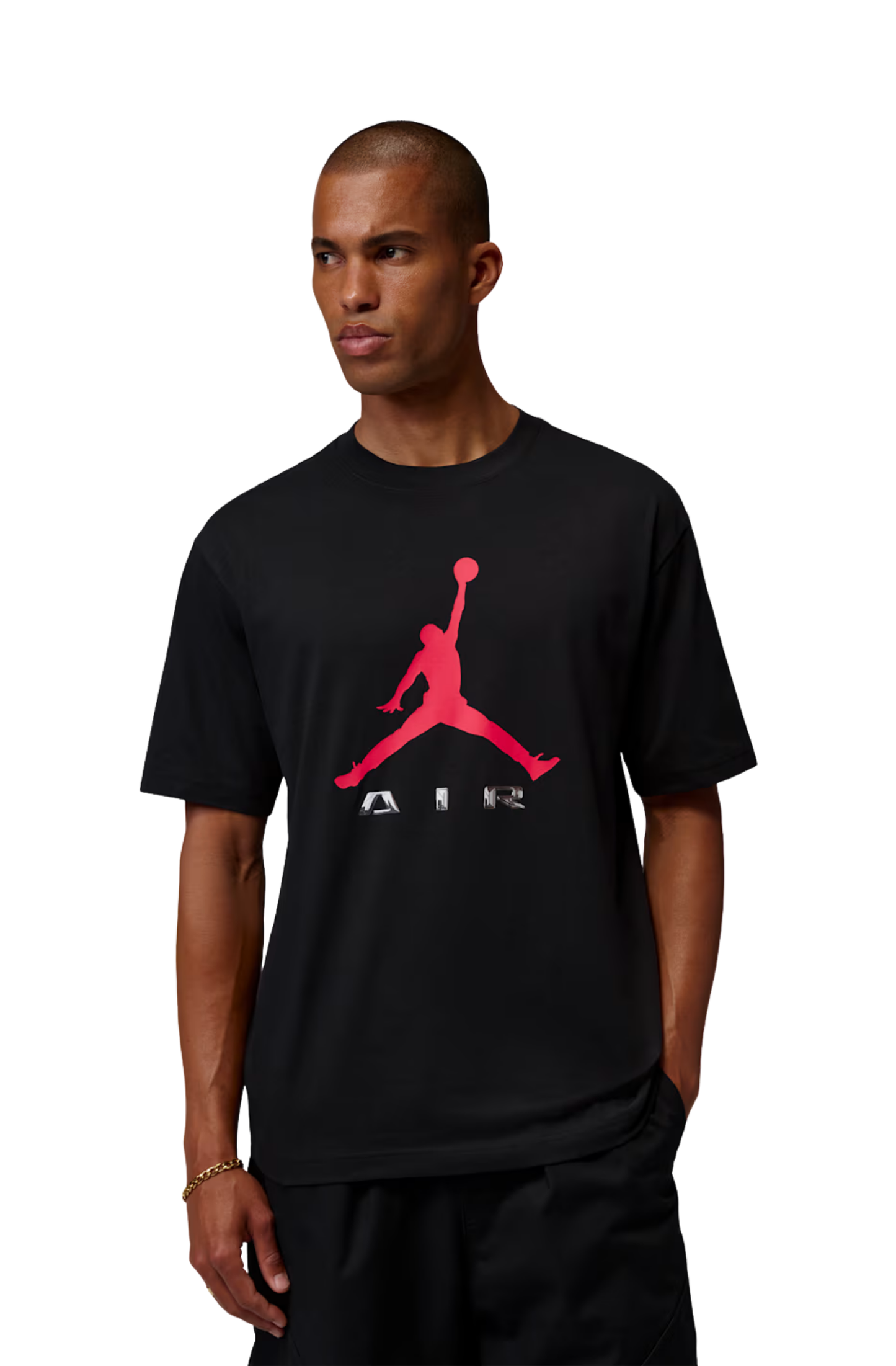 Camiseta Jordan Brooklyn Black University Red Preto