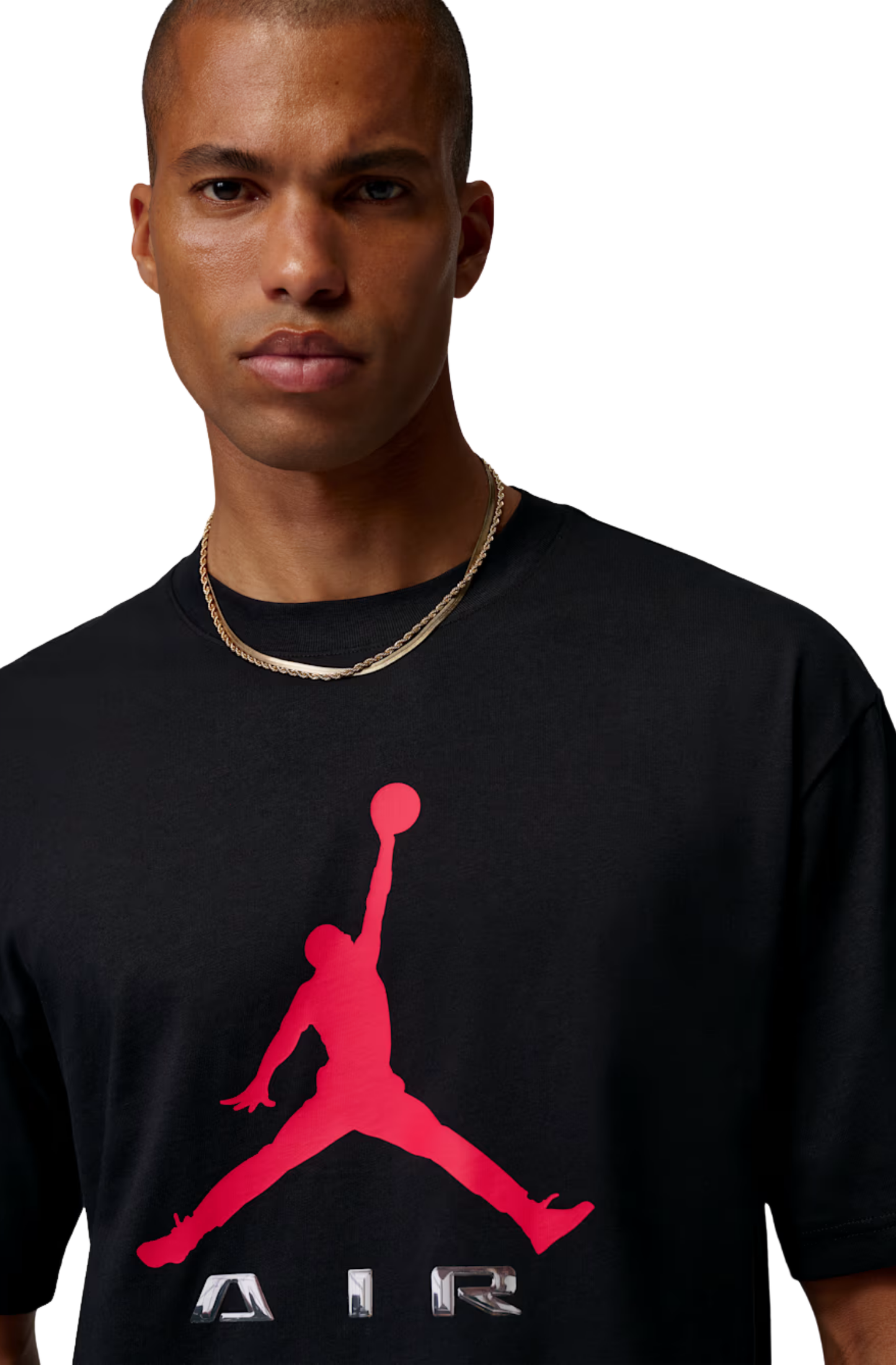 Camiseta Jordan Brooklyn Black University Red Preto