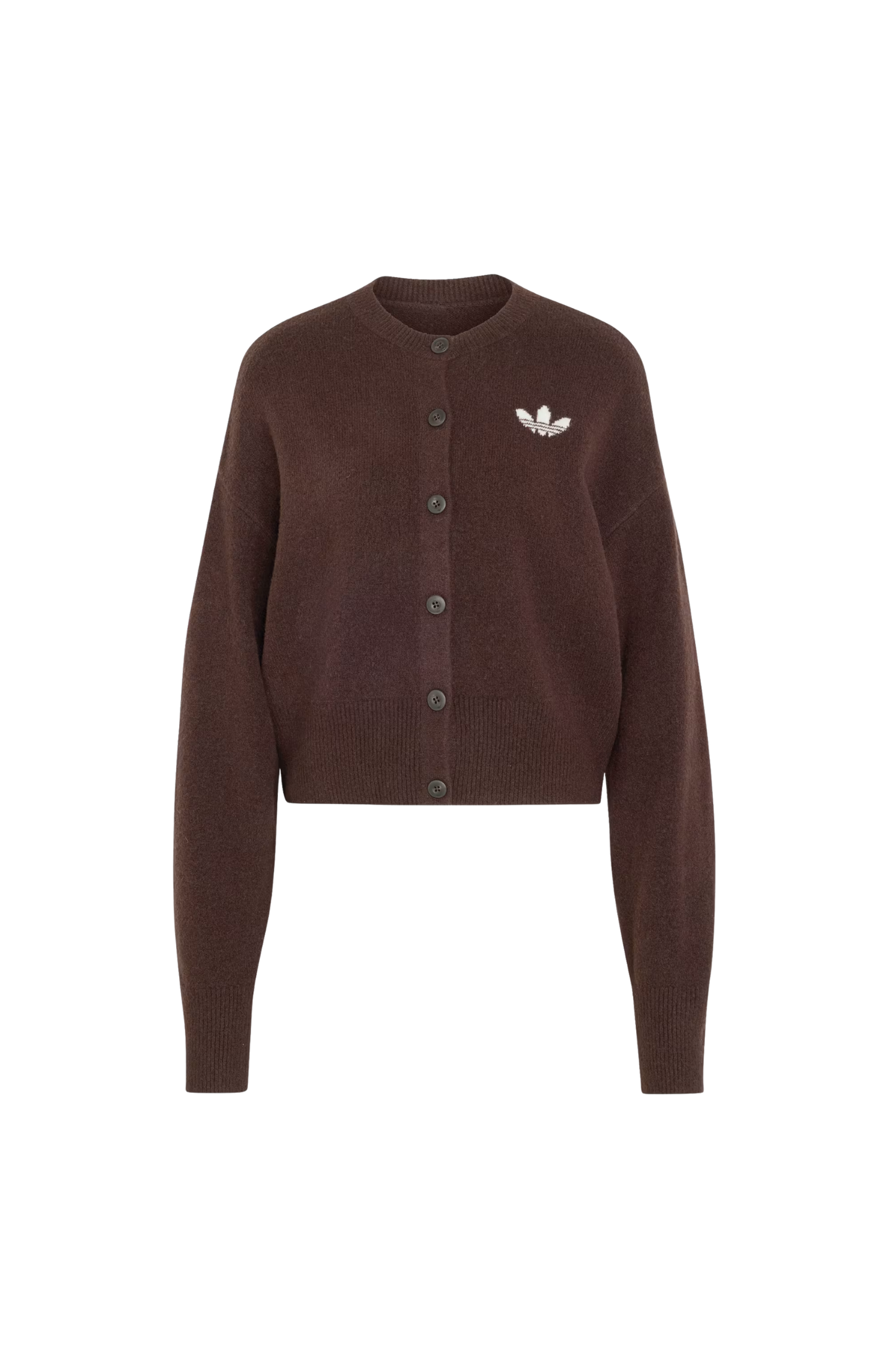 Cardigan Adidas Essentials Knit Marrom