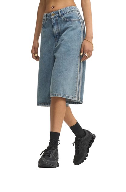 Jorts Adidas Jeans Adicolor Azul