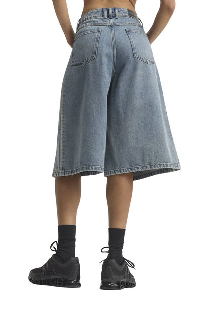 Jorts Adidas Jeans Adicolor Azul