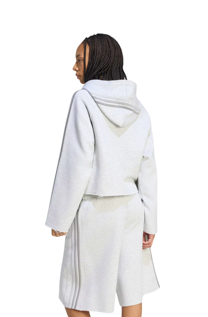 Moletom Adidas 2.0 SST Cropped Hoody Cinza Claro
