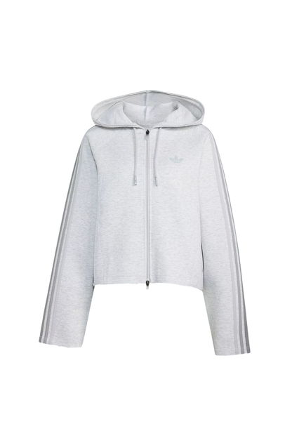 Moletom Adidas 2.0 SST Cropped Hoody Cinza Claro