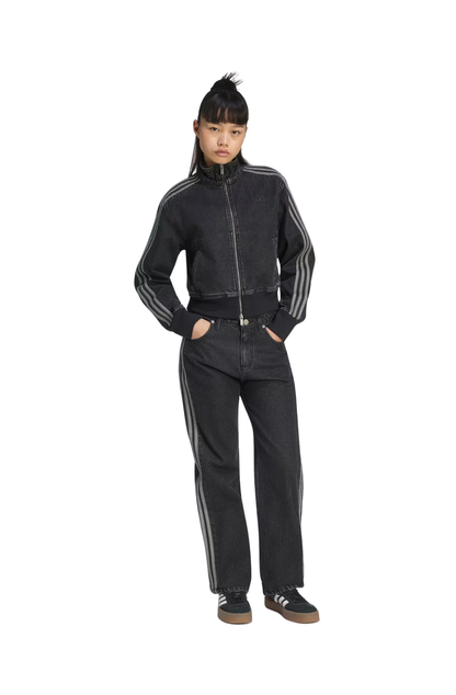 Jaqueta Adidas Jeans Firebird Preto