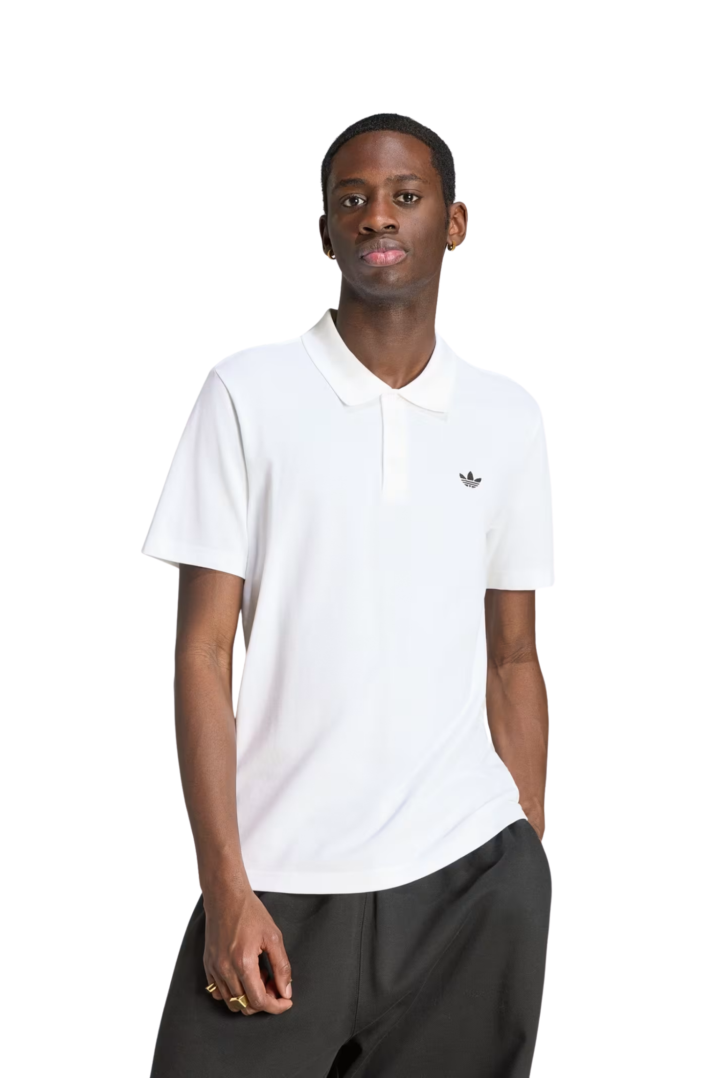 Camisa Adidas Polo Trefoil Essentials Branco