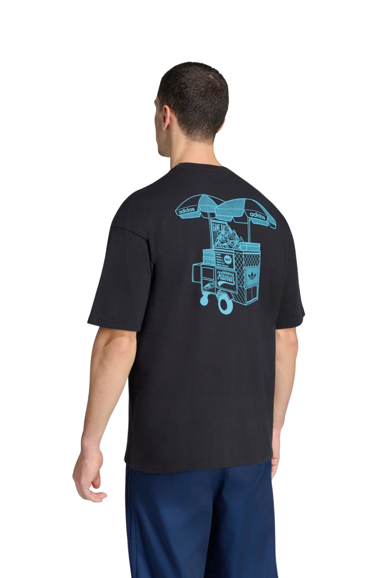 Camiseta Adidas Food Cart Preto