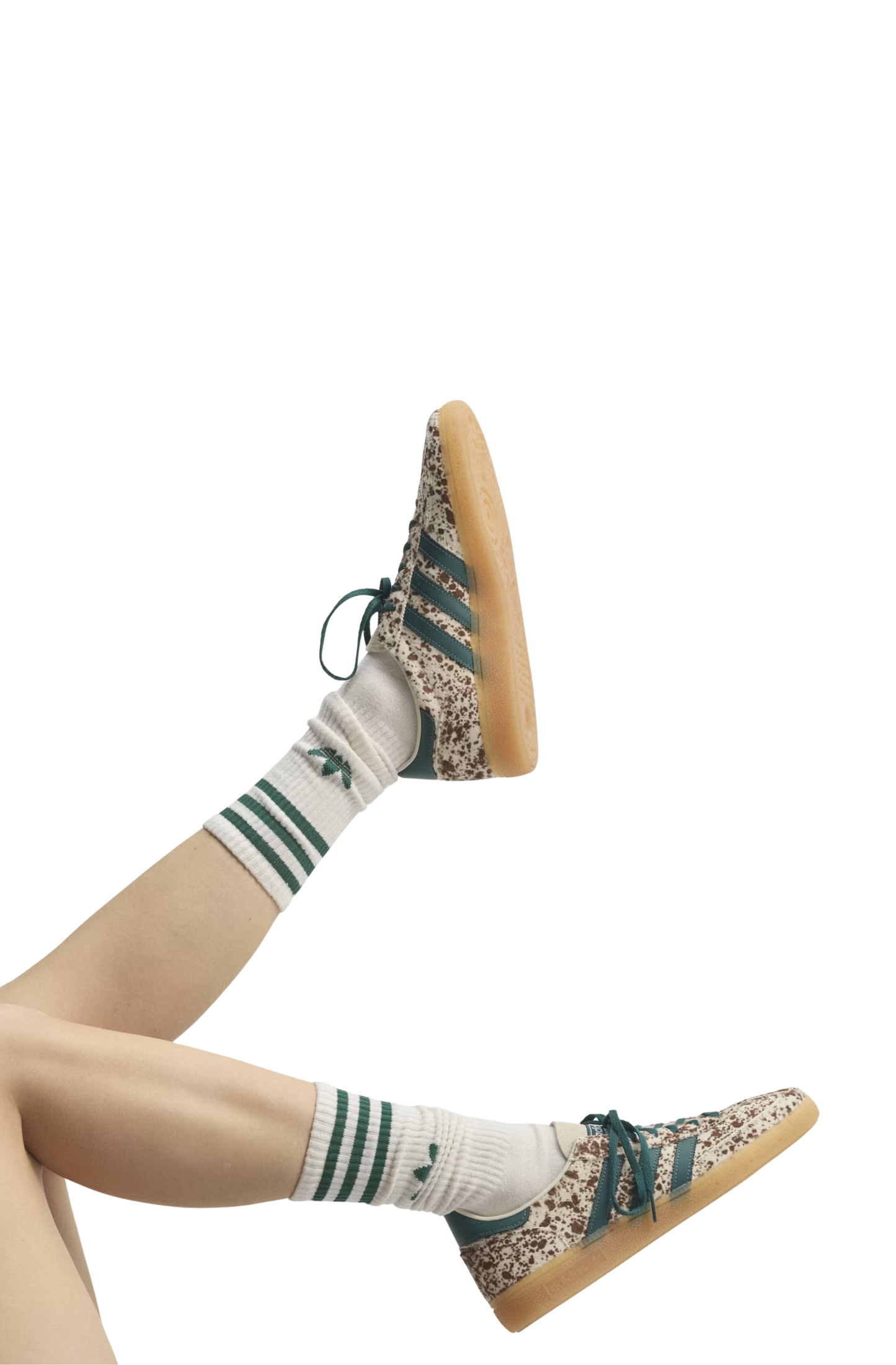 Tênis Adidas Handball Spezial Pony Hair Off-White/Verde KI2181