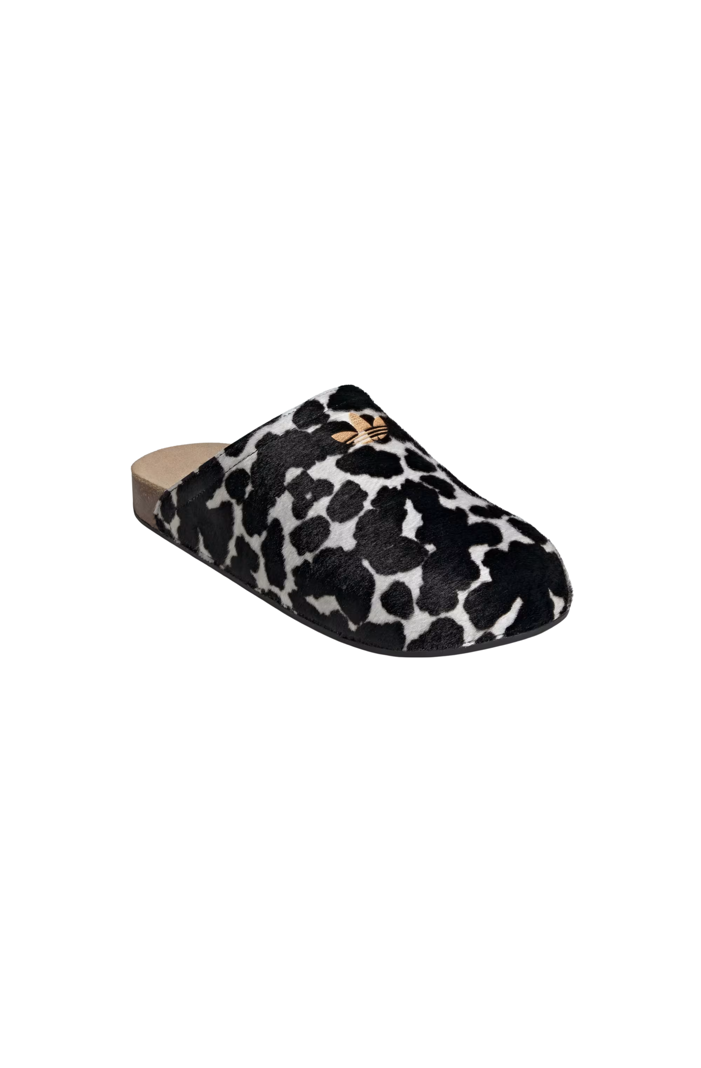Chinelo Adidas Adimule Cow Print Preto/Branco KI0407