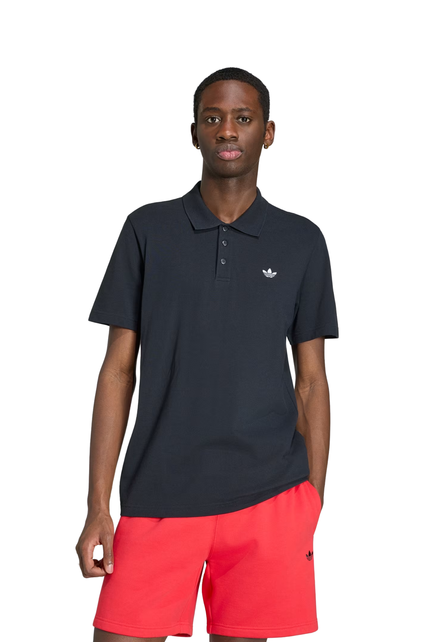 Camisa Adidas Polo Trefoil Essentials Preto
