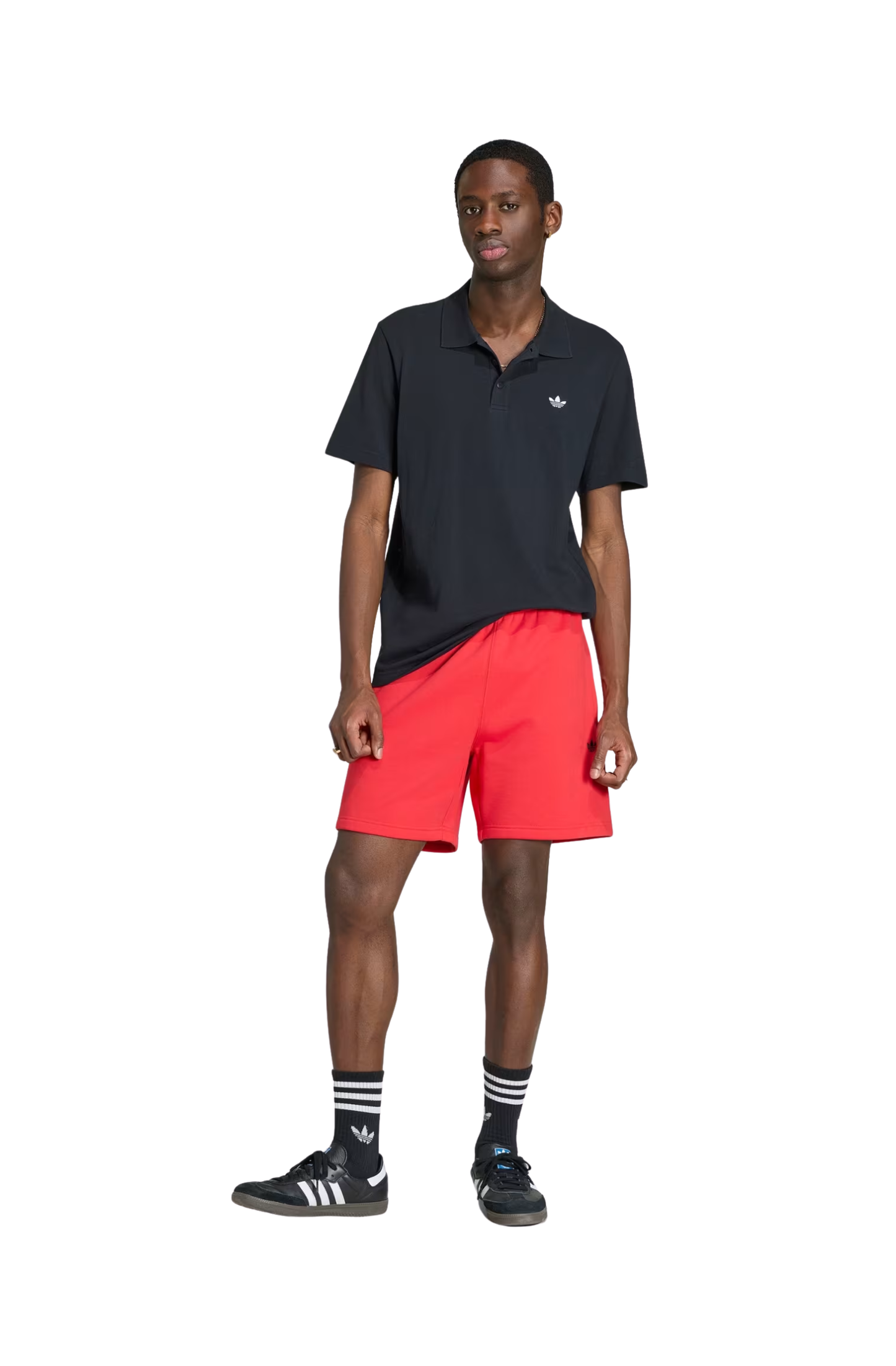 Camisa Adidas Polo Trefoil Essentials Preto